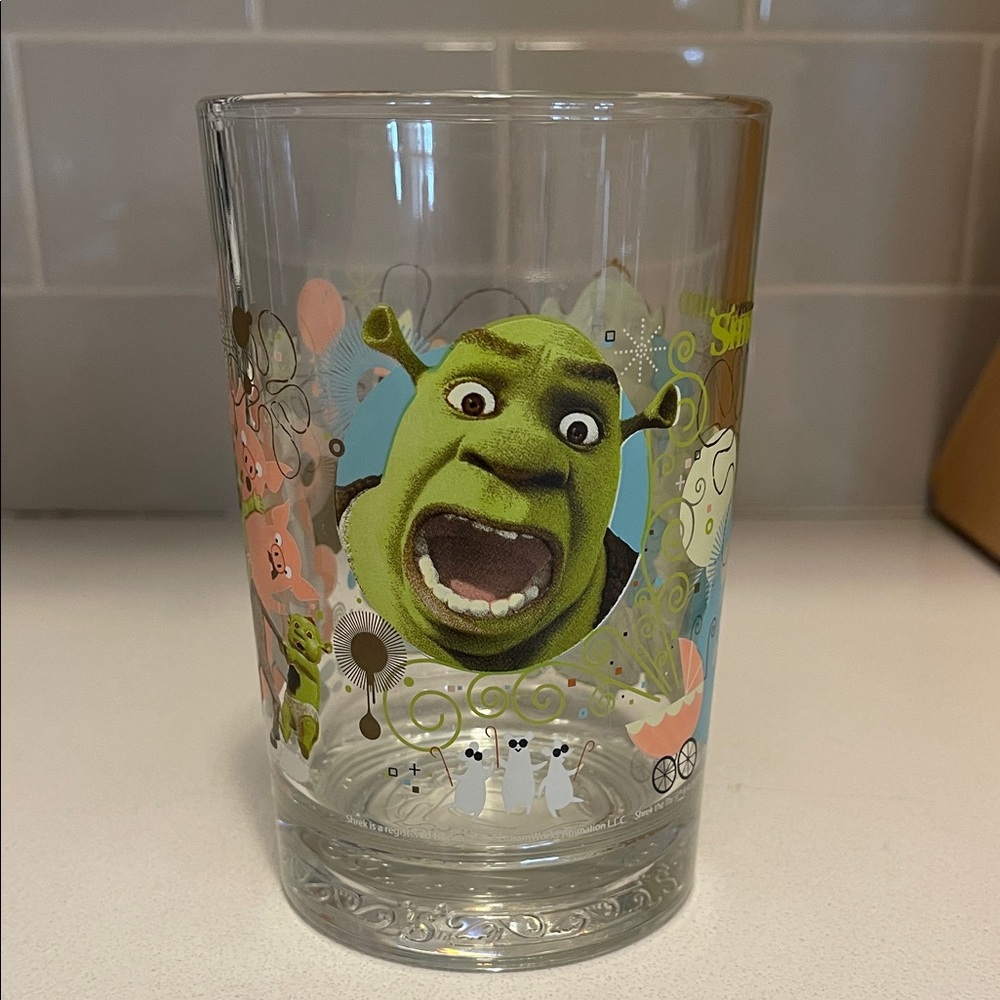 “Shrek the third” Glass Tumbler